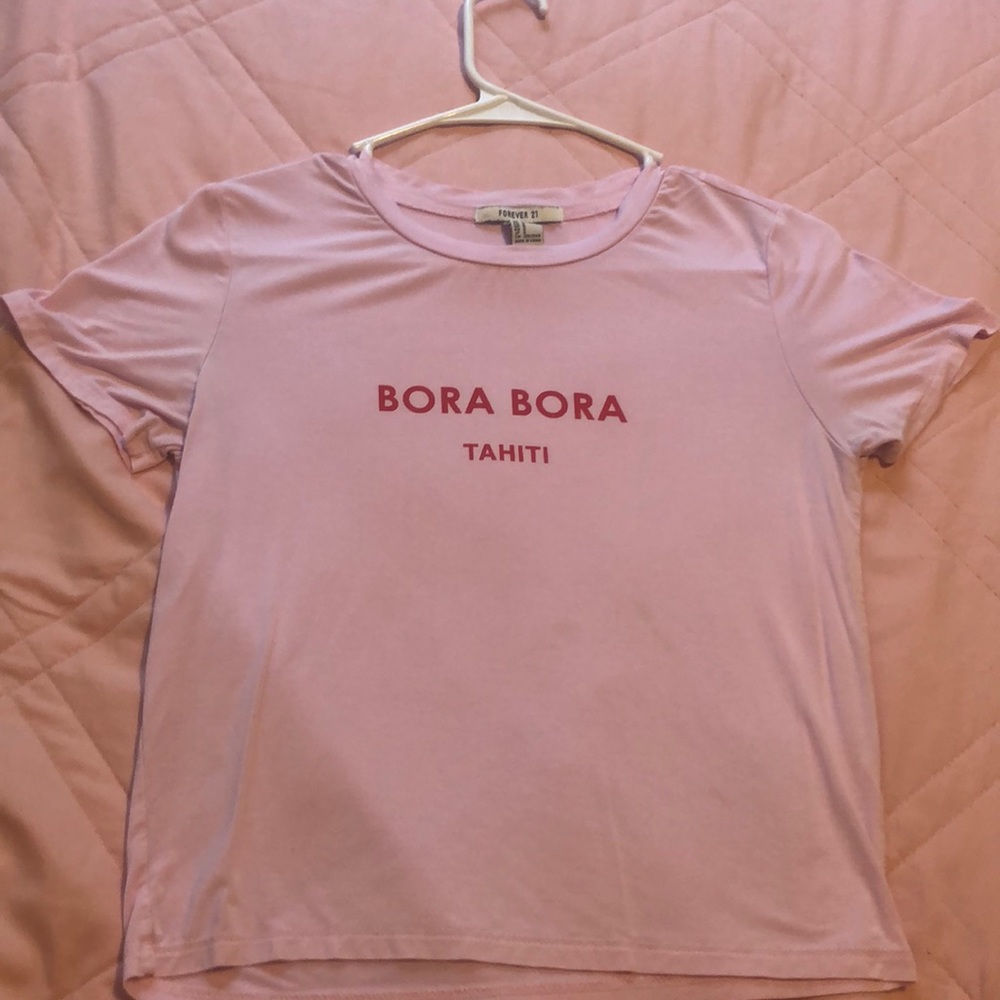 Bora bora pink tee
